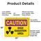 Signmission Radiation & Laser Sign, 18 in H x 24 in W, Aluminum, Rectangle OS-2PACK-CR-A-1824-L-10170 - alternate 3